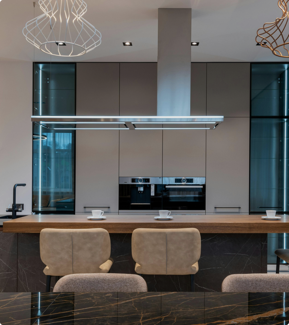 a clean kitchen