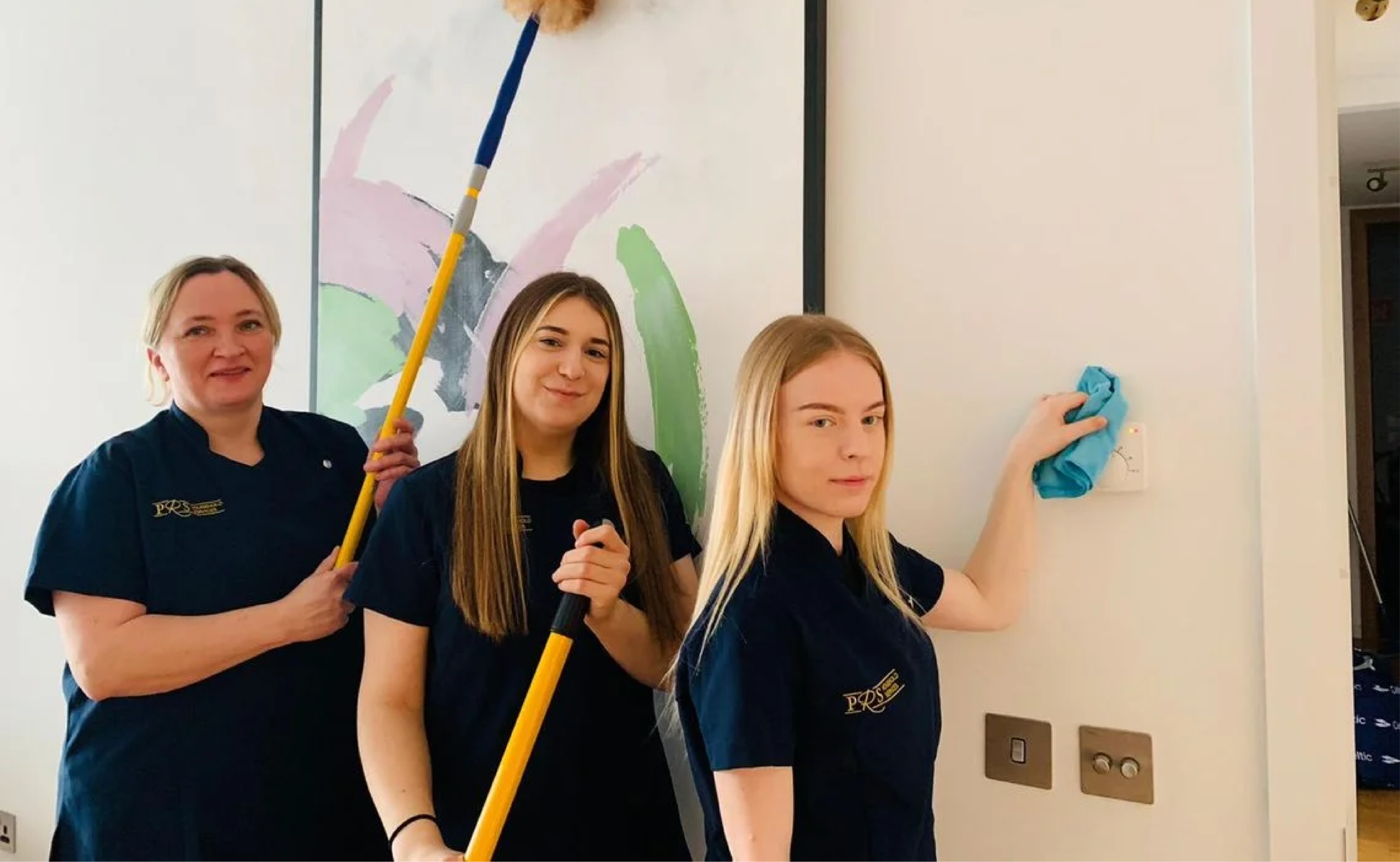 Three PRS Cleaners cleaning